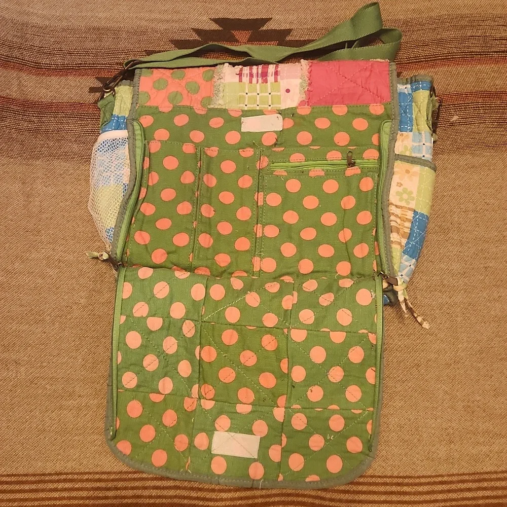 NWT Patchwork Diaper Bag